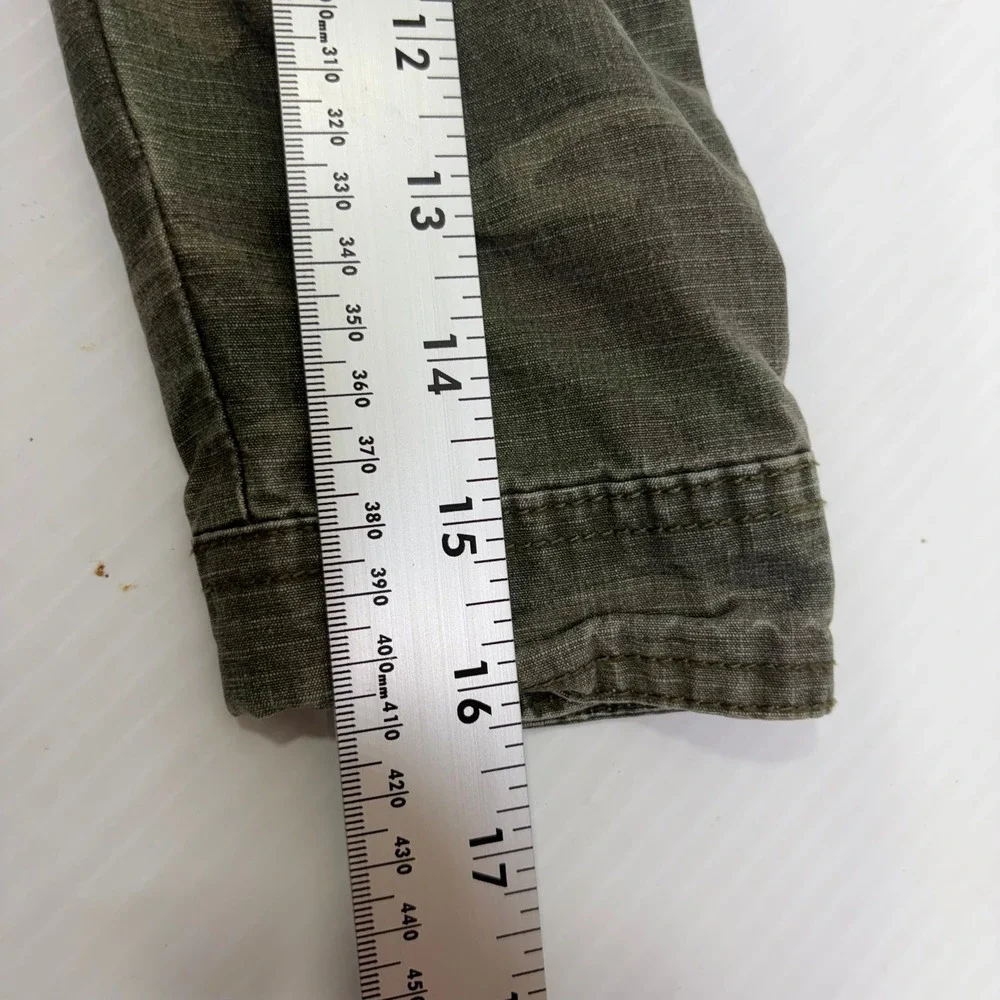 OshKosh Bgosh Kids Camo Field Jacket Green Military Utility Coat Size 6 READ